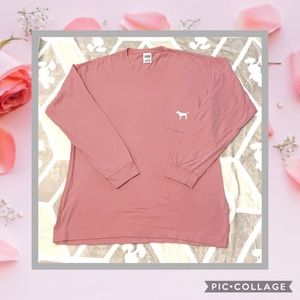 Victoria’s Secret PINK campus long sleeve tee